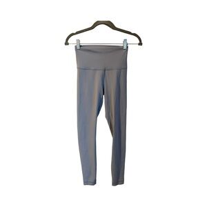 Lululemon Algin Leggings Athletica Soft Blue Gray Workout Yoga Pants Size 4